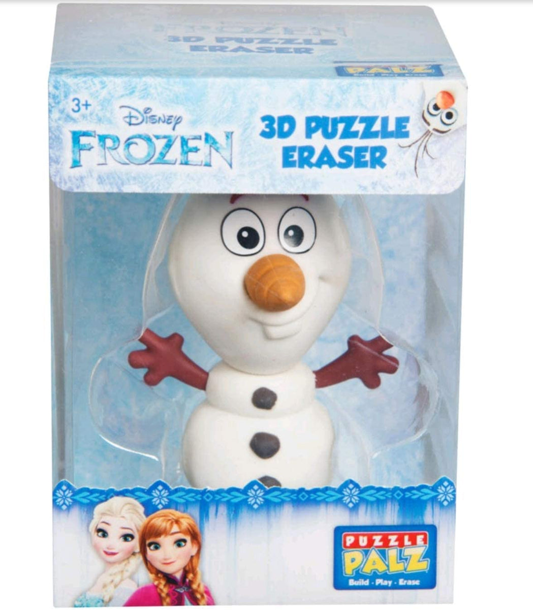 Snowman Puzzle Eraser