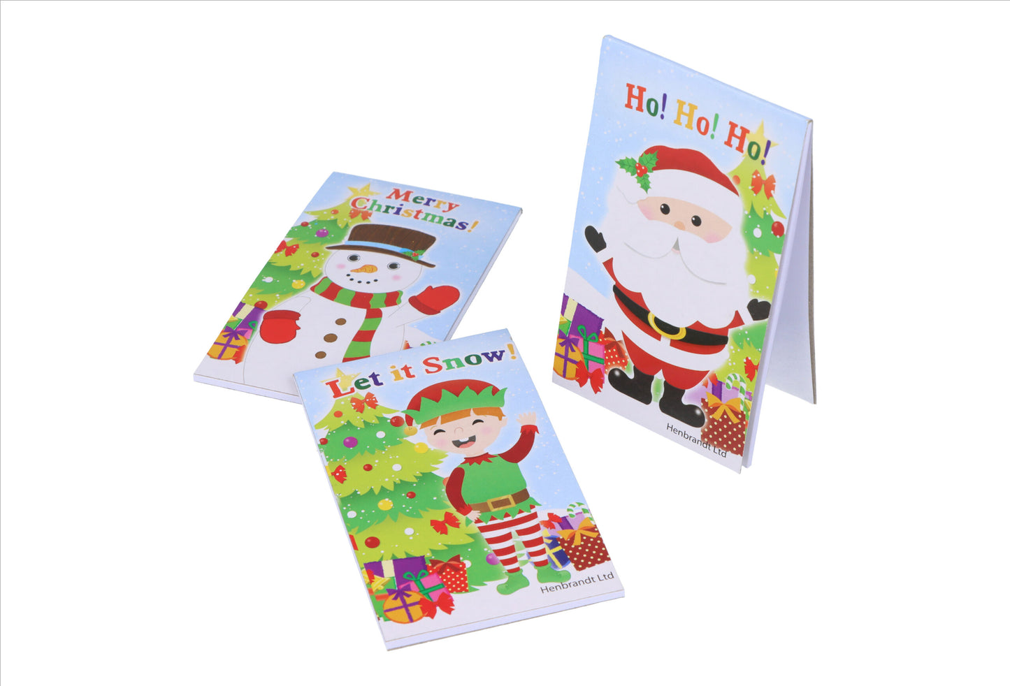 Box of 168 Mini Christmas Notebooks 9.3x5.5cm