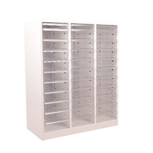 33 Clear Box Drawers Metal Cabinet