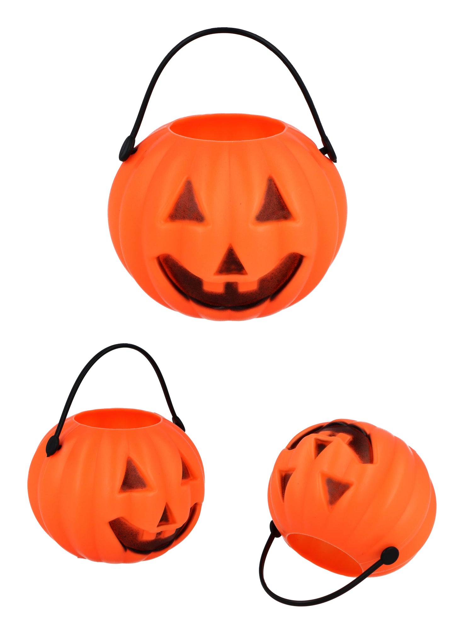 Pack of 6 Halloween Pumpkin Treat Buckets 6.5cm x 5.5cm