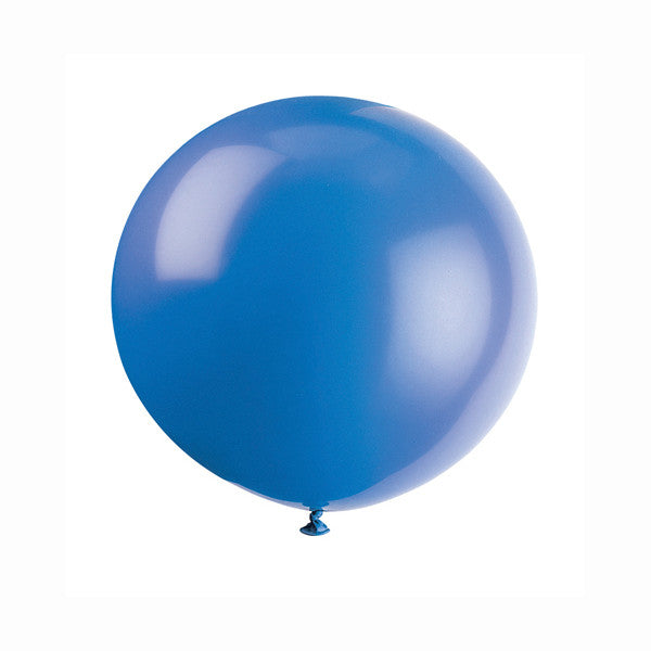 Pack of 6 Evening Blue 36" Latex Balloons