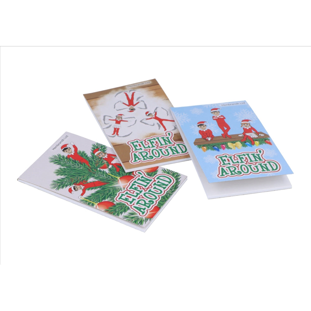 Box of 168 Mini Elfin Around Christmas Notebooks 9.3×5.5cm