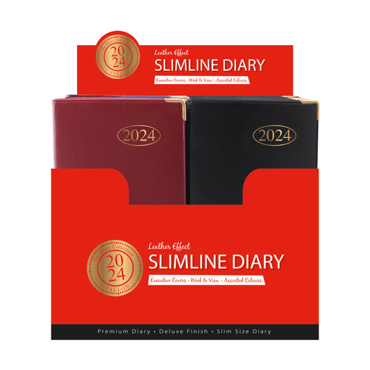 Single 2024 Week To View Value Slim Diary