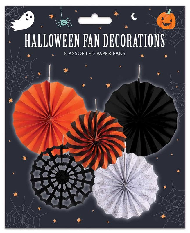 Pack of 5 Halloween Hanging Paper Decorations