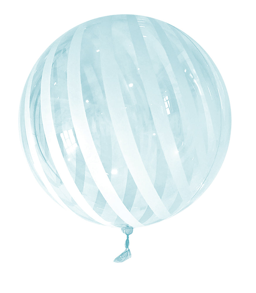 Blue Striped 18" Vortex Balloon