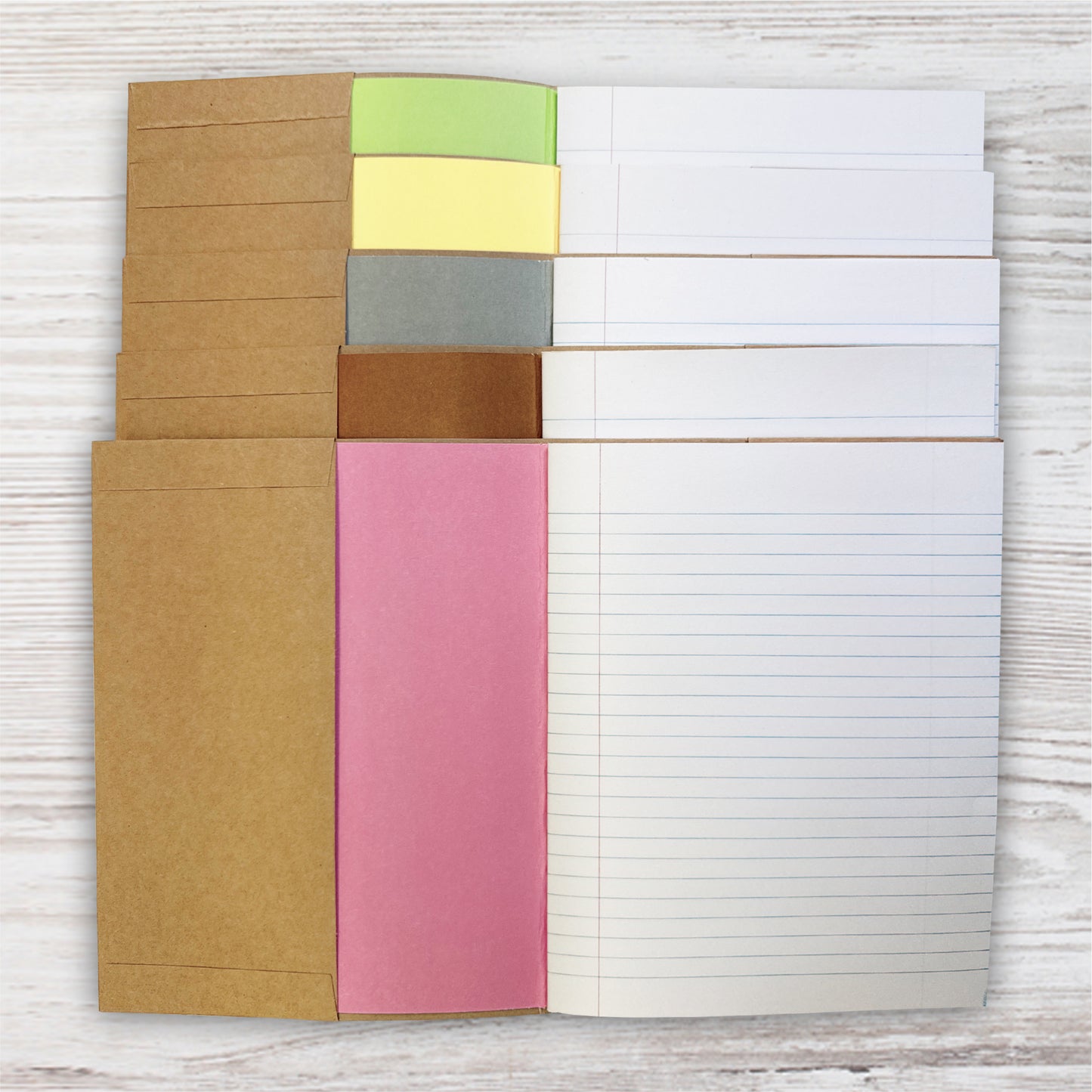 Pack of 5 9x7" Kraft Paper Exercise Book Covers by Janrax