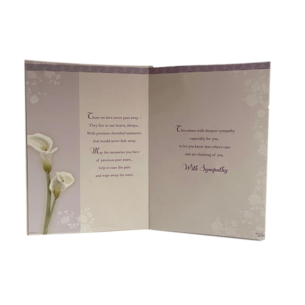 With Heartfelt Words Sympathy Card