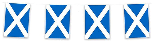 Scotland Rectangle Bunting 10m with 20 Flags