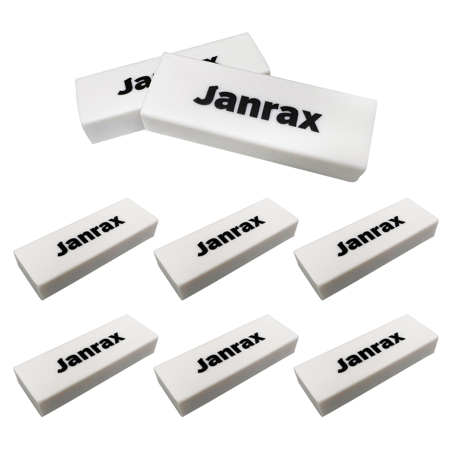 Pack of 20 PVC Rectangular Erasers