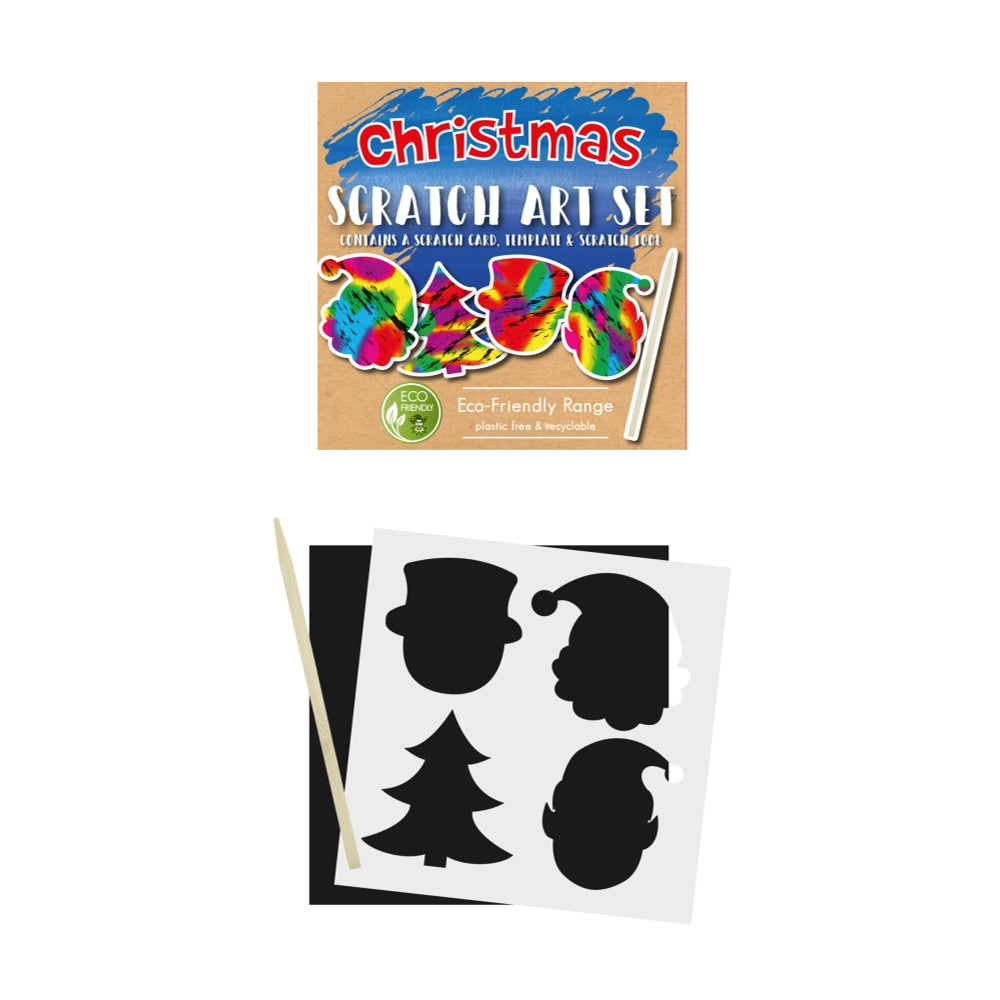 Box of 108 Eco-Friendly Christmas Magic Colour Scratch Sets