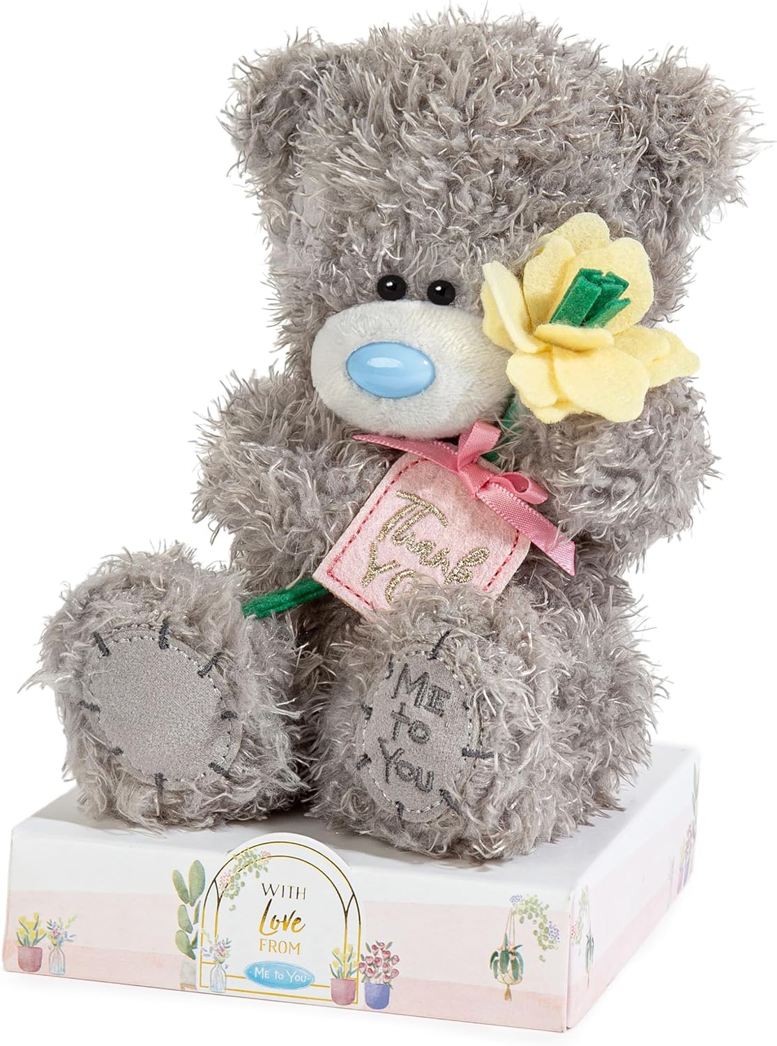 Me To You 'Thank You' Plush Bear On Gift Plinth 15cm High