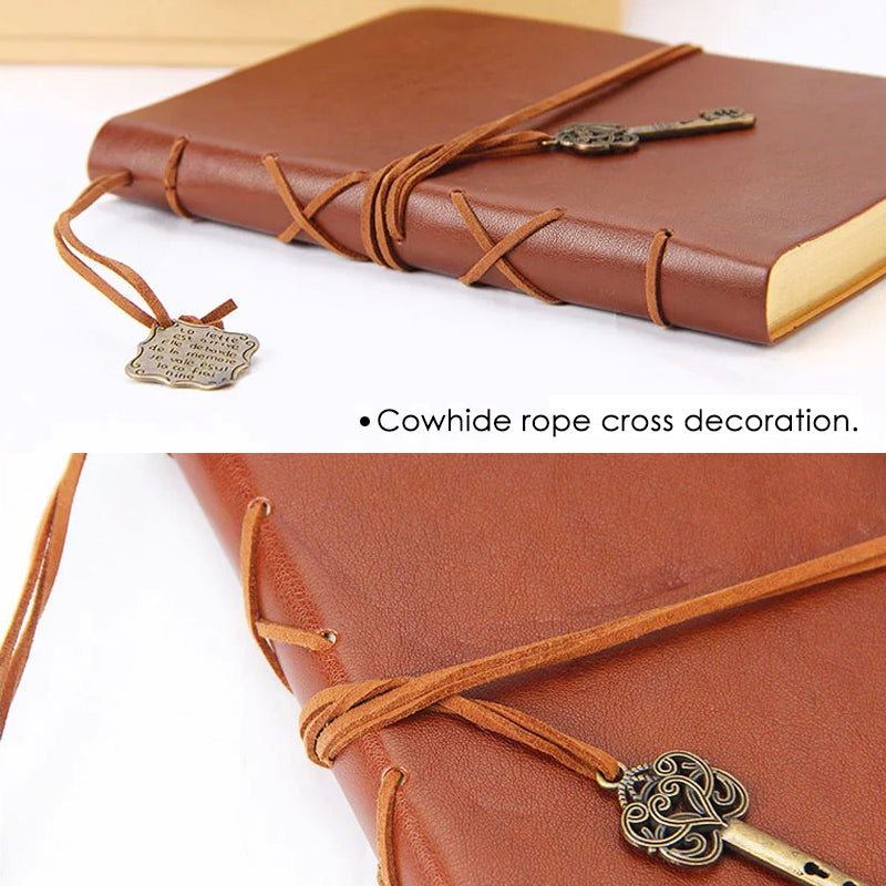 A6 80 Sheets DIY Kraft Paper Brown Notebook