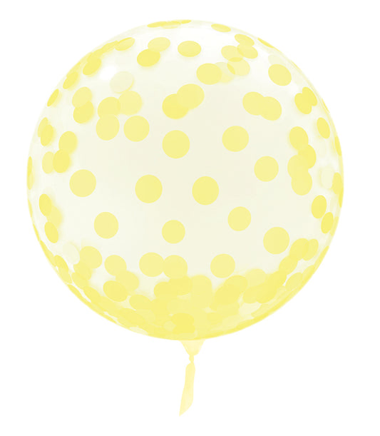 Yellow Spotted 18" Vortex Balloon