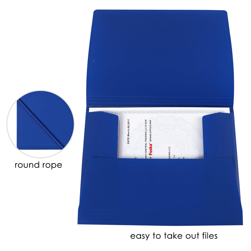 A4 Spread Bag Folder with Elasticated Closure