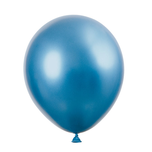 Pack of 6 Blue Platinum 11" Latex Balloons