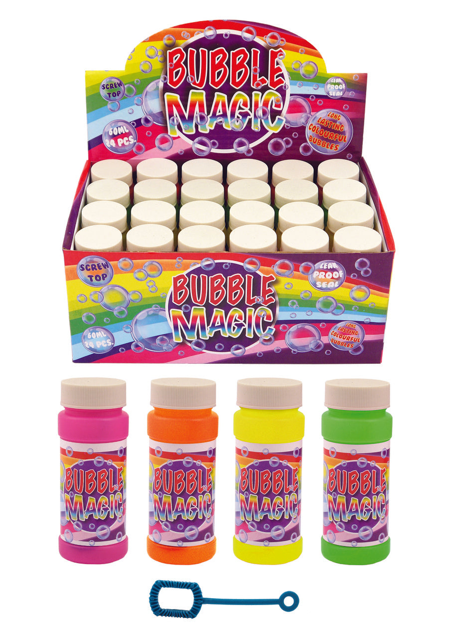 Pack of 24 Bubble Tubs Bubble Magic with Wand 60ml