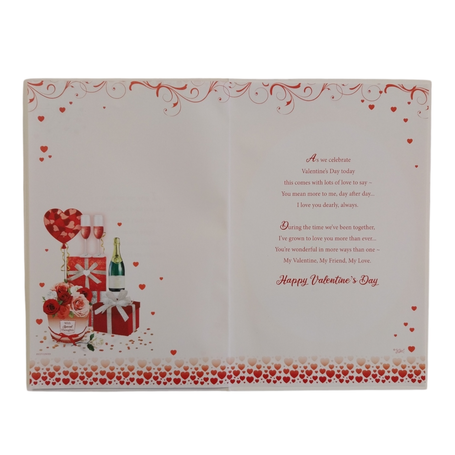 For Husband Red Heart Design Valentine's Day Boxed Card