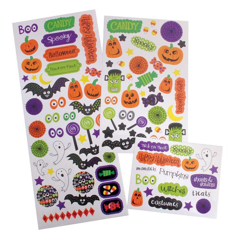 Halloween 100 Stickers Sheet