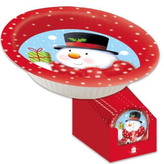 Pack of 6 Christmas Snowman Paper Bowls