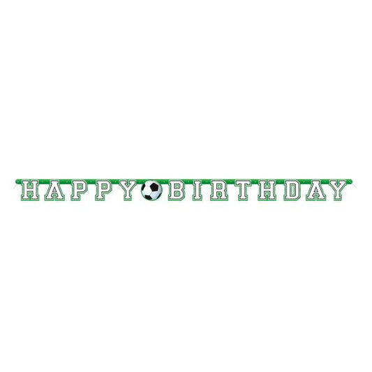 7ft 3D Football Soccer Jointed Customisable Happy Birthday Banner