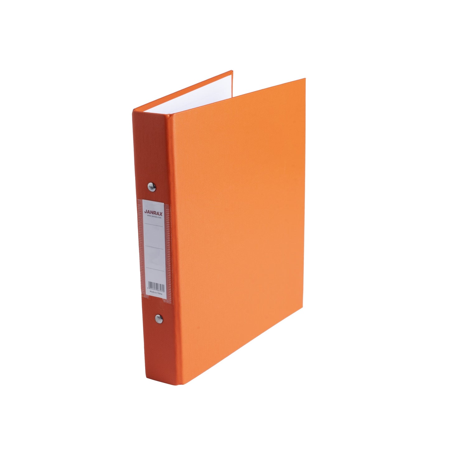 Pack of 20 A5 Orange Paper Over Board Ring Binders by Janrax