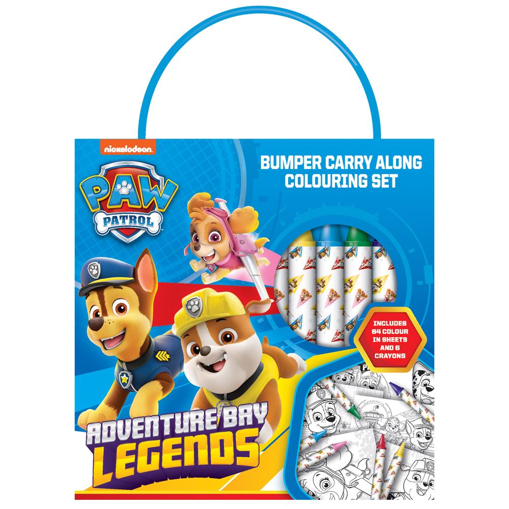 Paw Patrol Bumper Carry Along Colouring Set