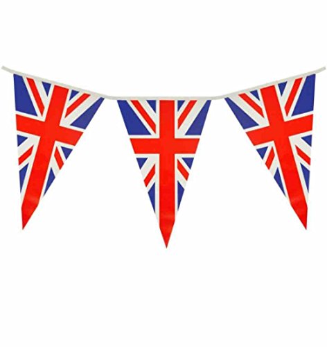 7m Union Jack Bunting Triangle Pennants