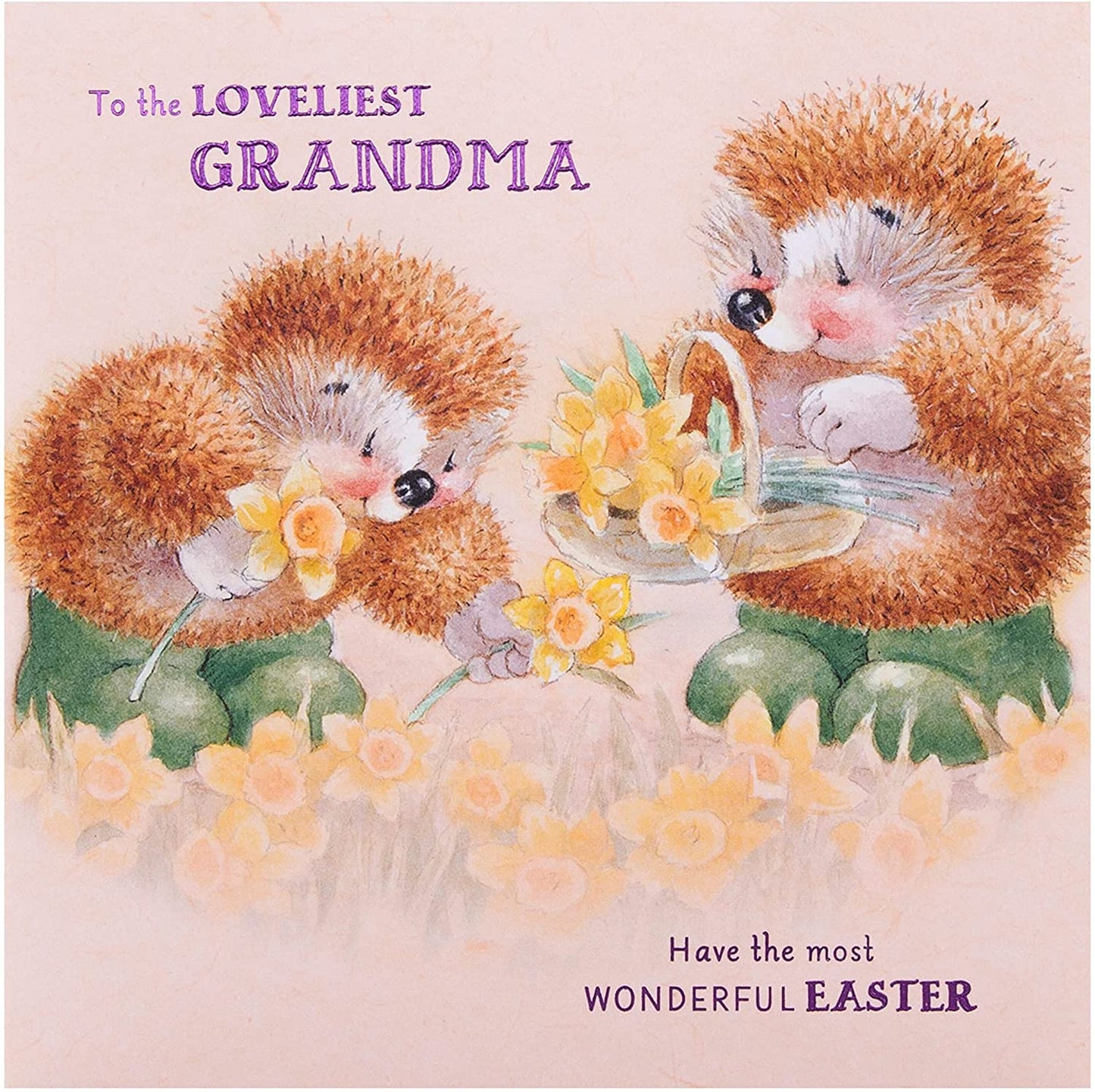 To The Loveliest Grandma Cute Country Companions Design Easter Card