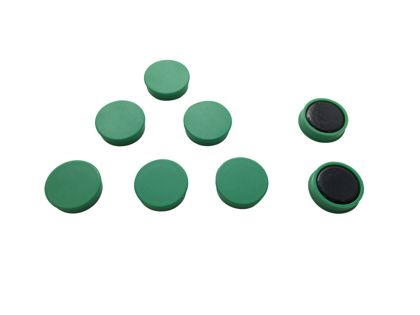 Pack of 12 Green 24mm Magnets