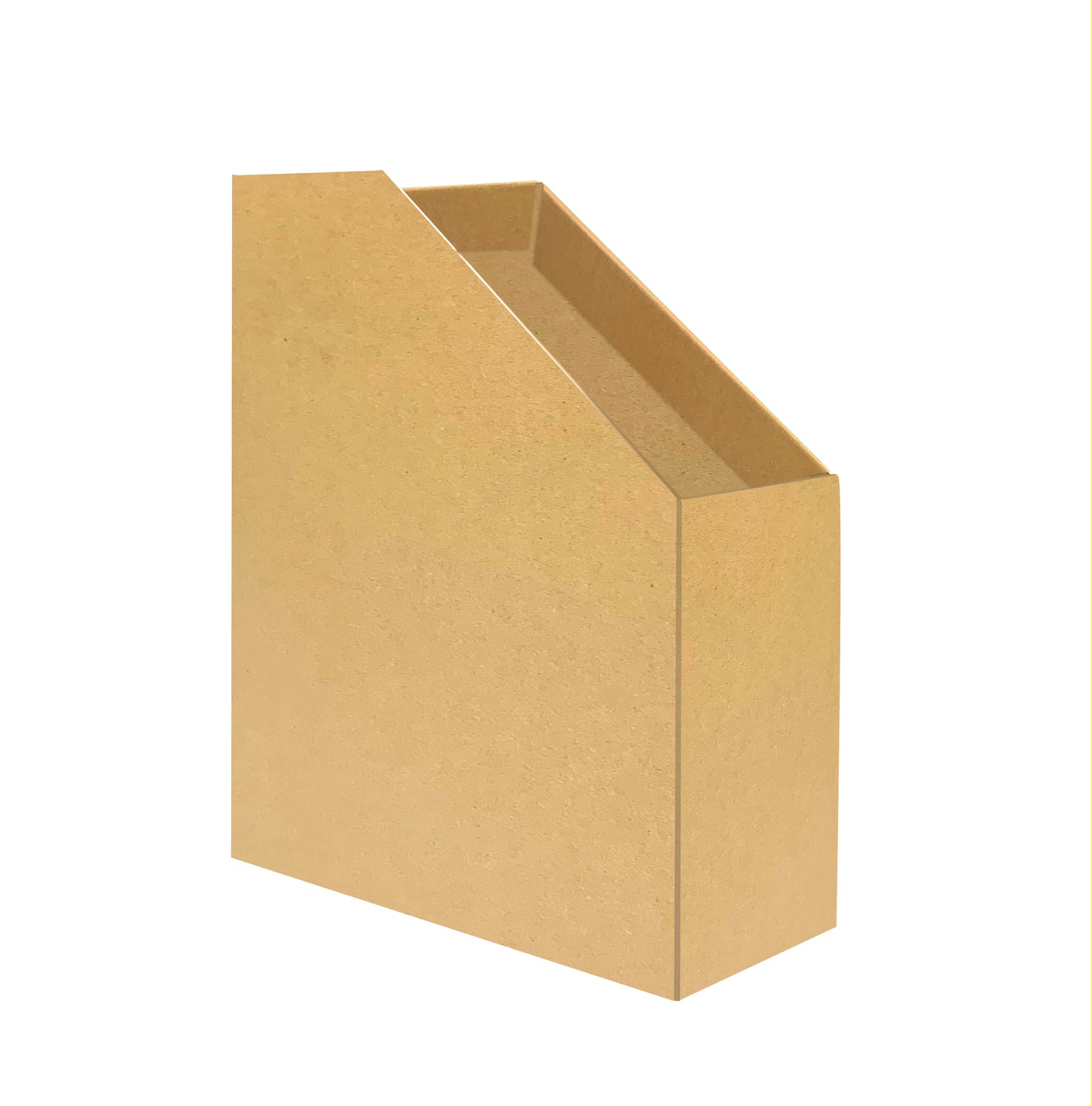 Kraft Magazine File Corrugated Cardboard Desk Organiser