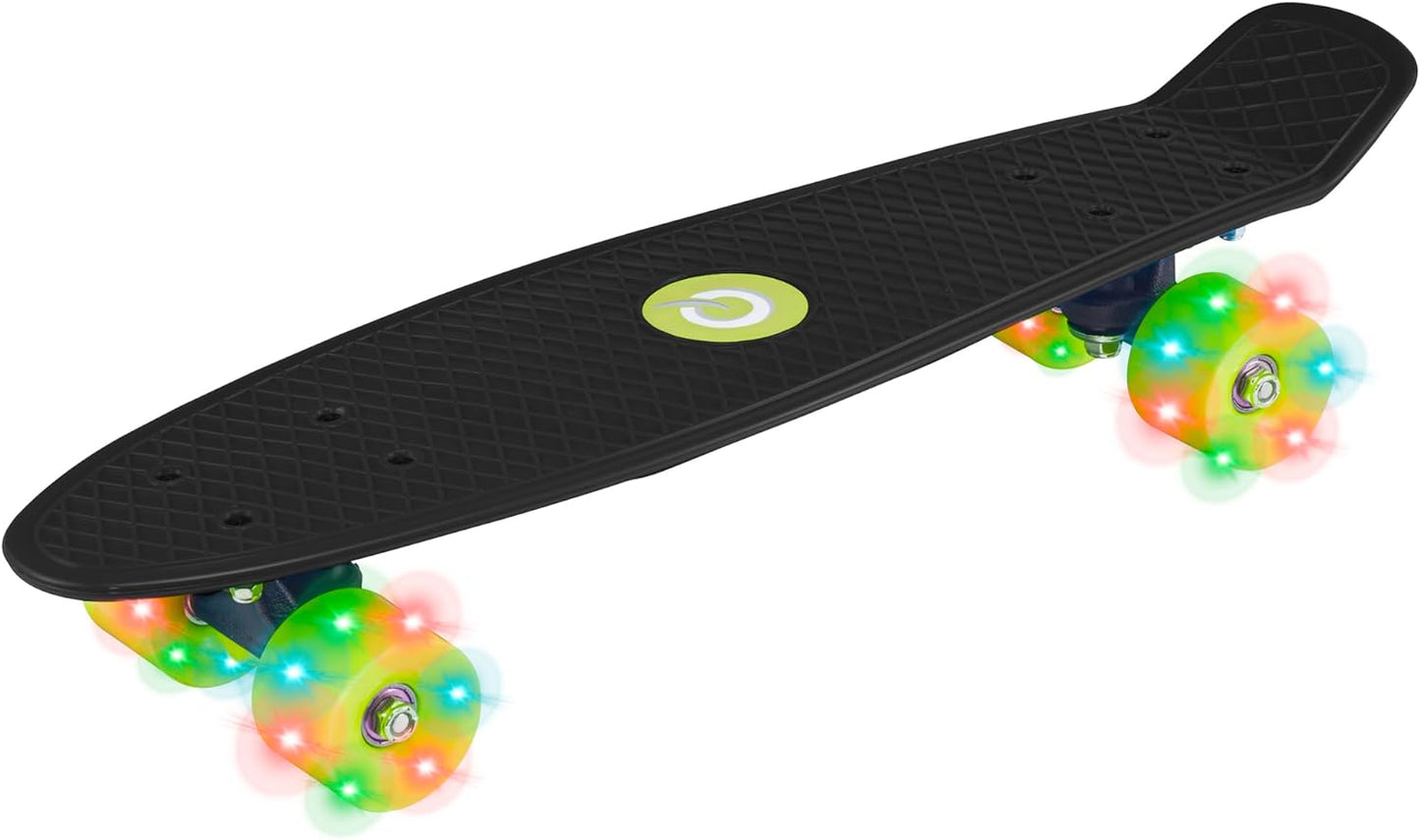 Evo 22" Light Up Black Beginners Penny Skateboard