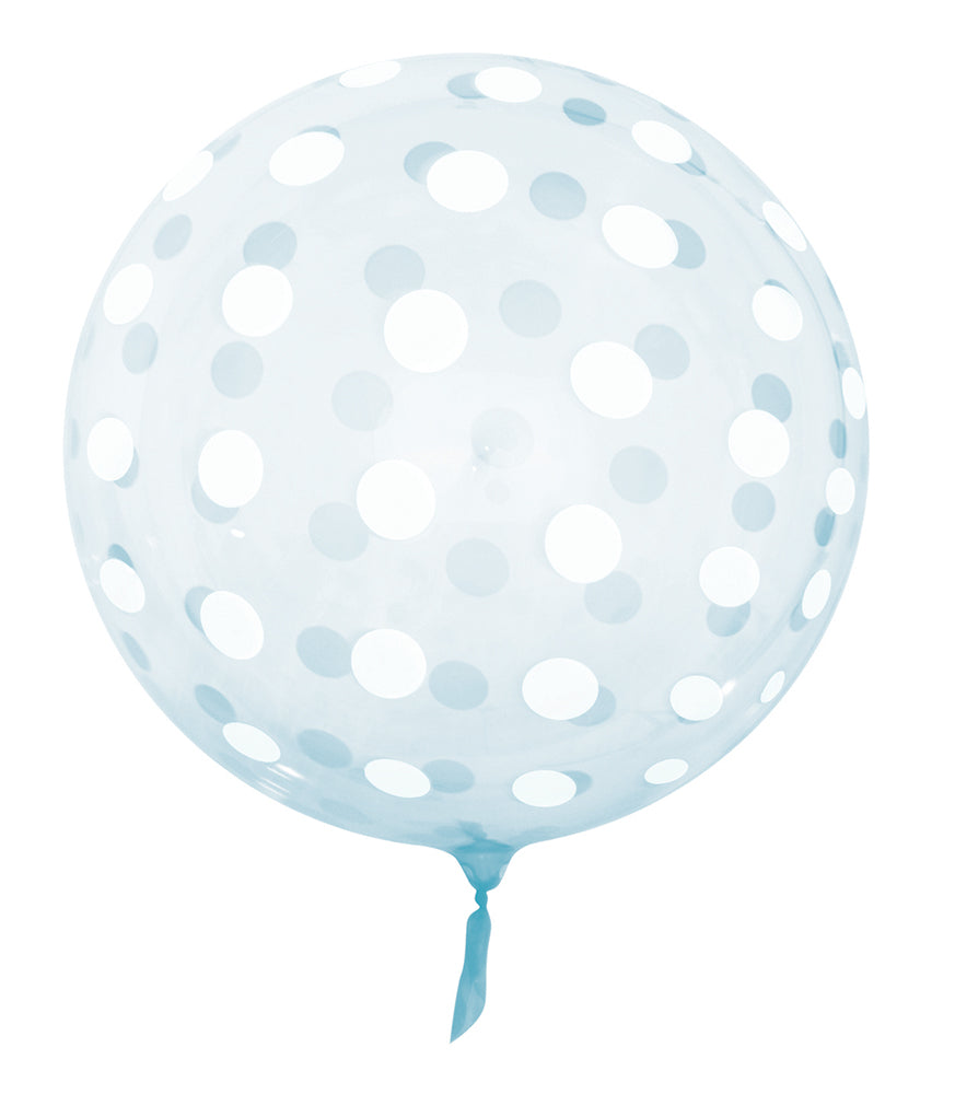 Blue Polka Dots 18" Vortex Balloon