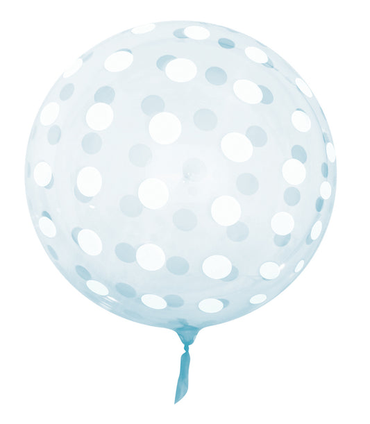 Blue Polka Dots 18" Vortex Balloon