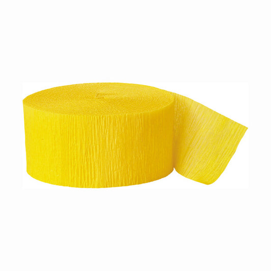 81ft Yellow Crepe Streamer