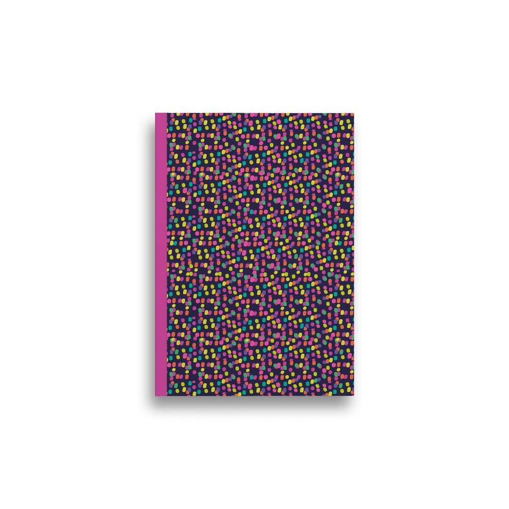 A5 Lined 100 Pages Spots Design Notepad By Jolipad