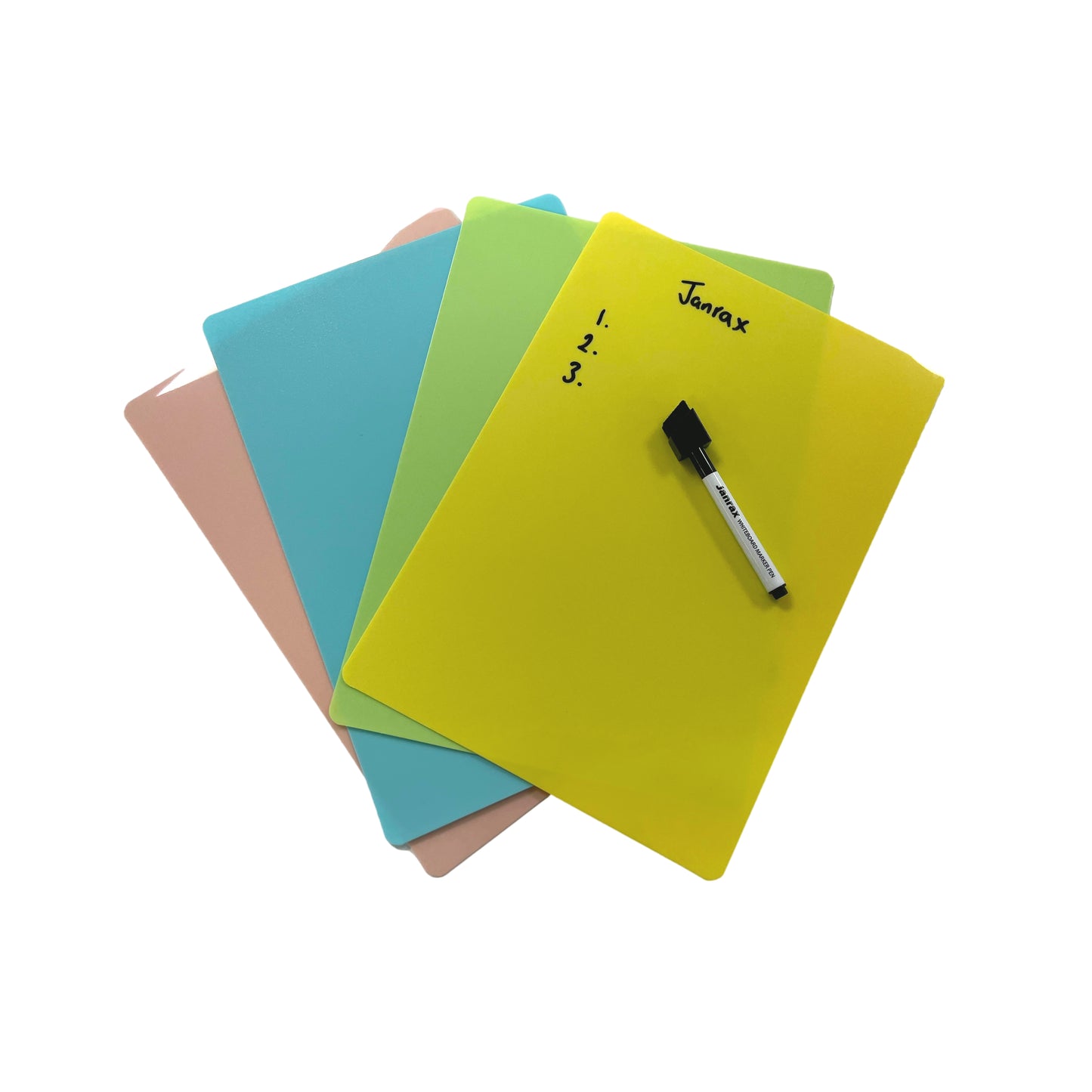 Pack of 12 Green Coloured A3 Whiteboards