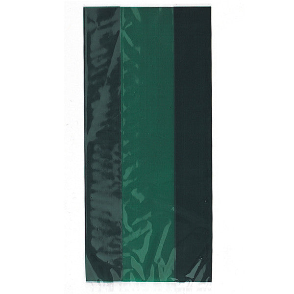 Pack of 30 Forest Green Cellophane Bags