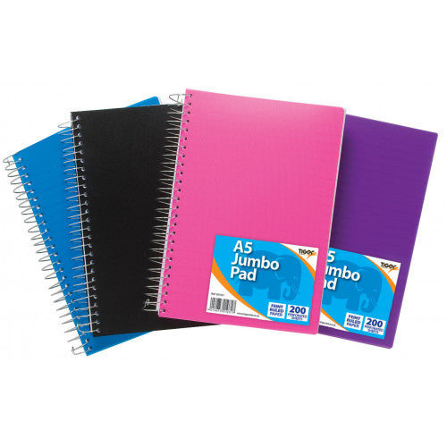 Tiger A5 Jumbo Pad Spiral Bound Notebook