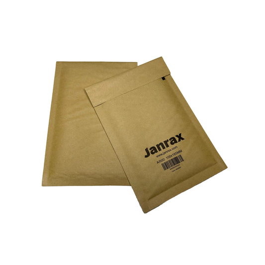 Bubble Lined Size 000/A Padded Brown Postal Envelope by Janrax