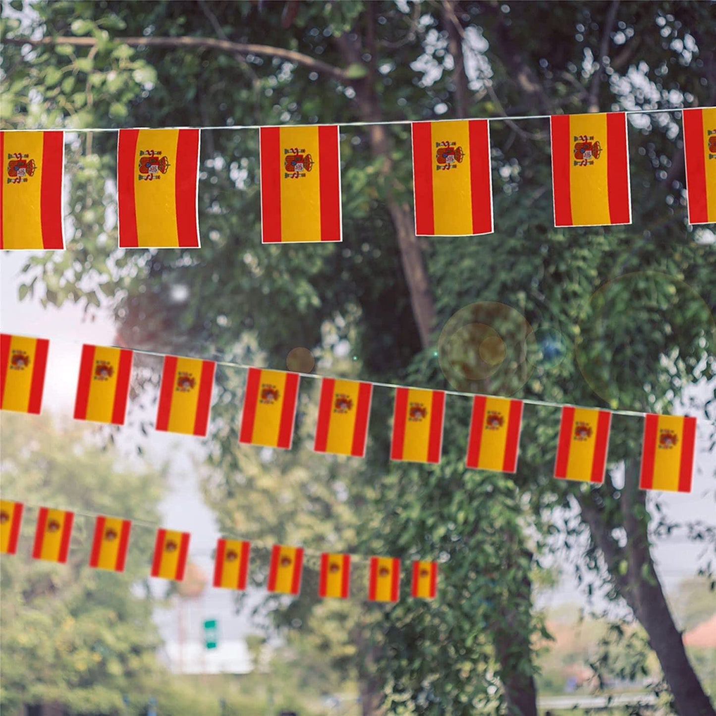 Spain Rectangle Bunting 10m with 20 Flags