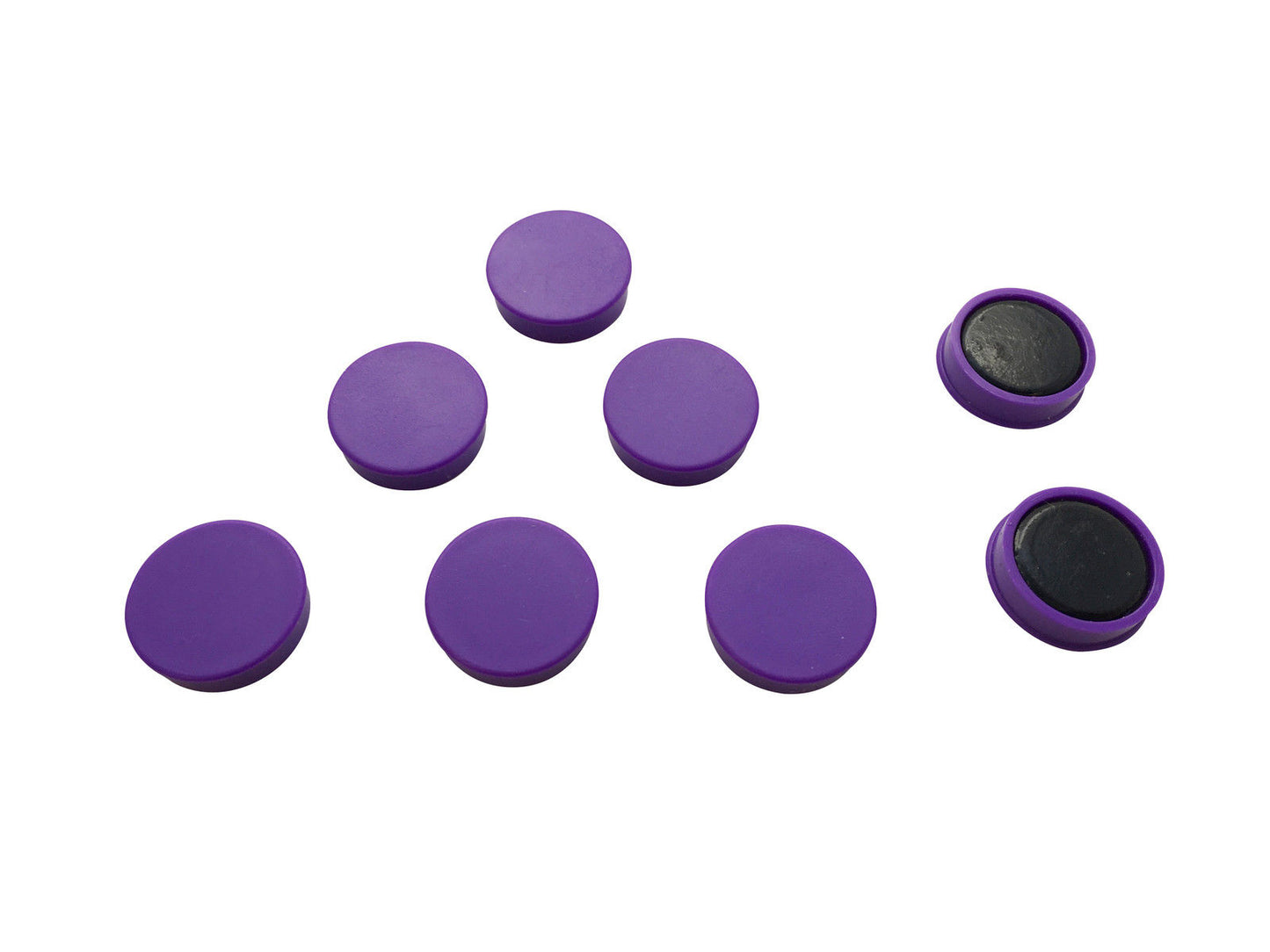 Pack of 12 Purple 24mm Magnets