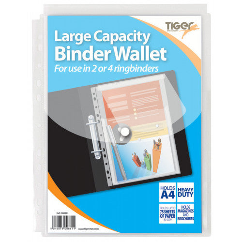 A4 Large Capcity Ring Binder Wallet