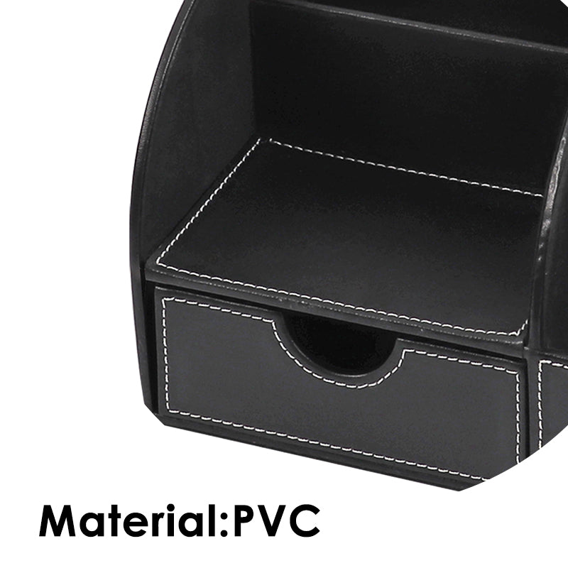 PVC Black Desktop Organizer 28 x 14 x 14.5cm