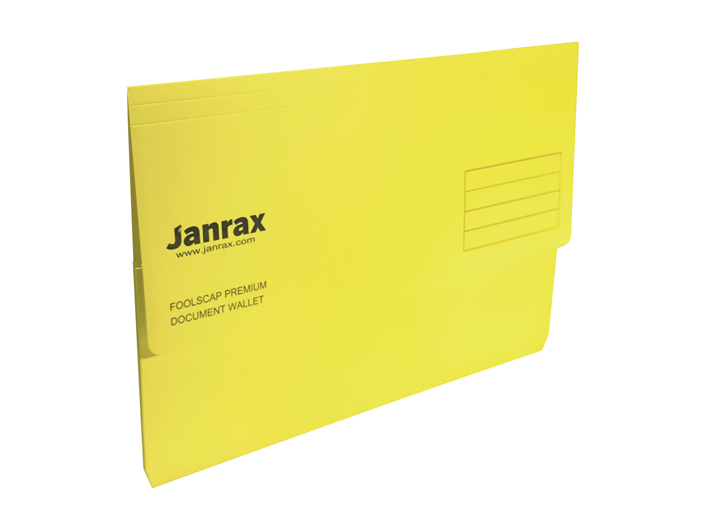 Pack of 10 Yellow Card Premium Foolscap Document Wallets