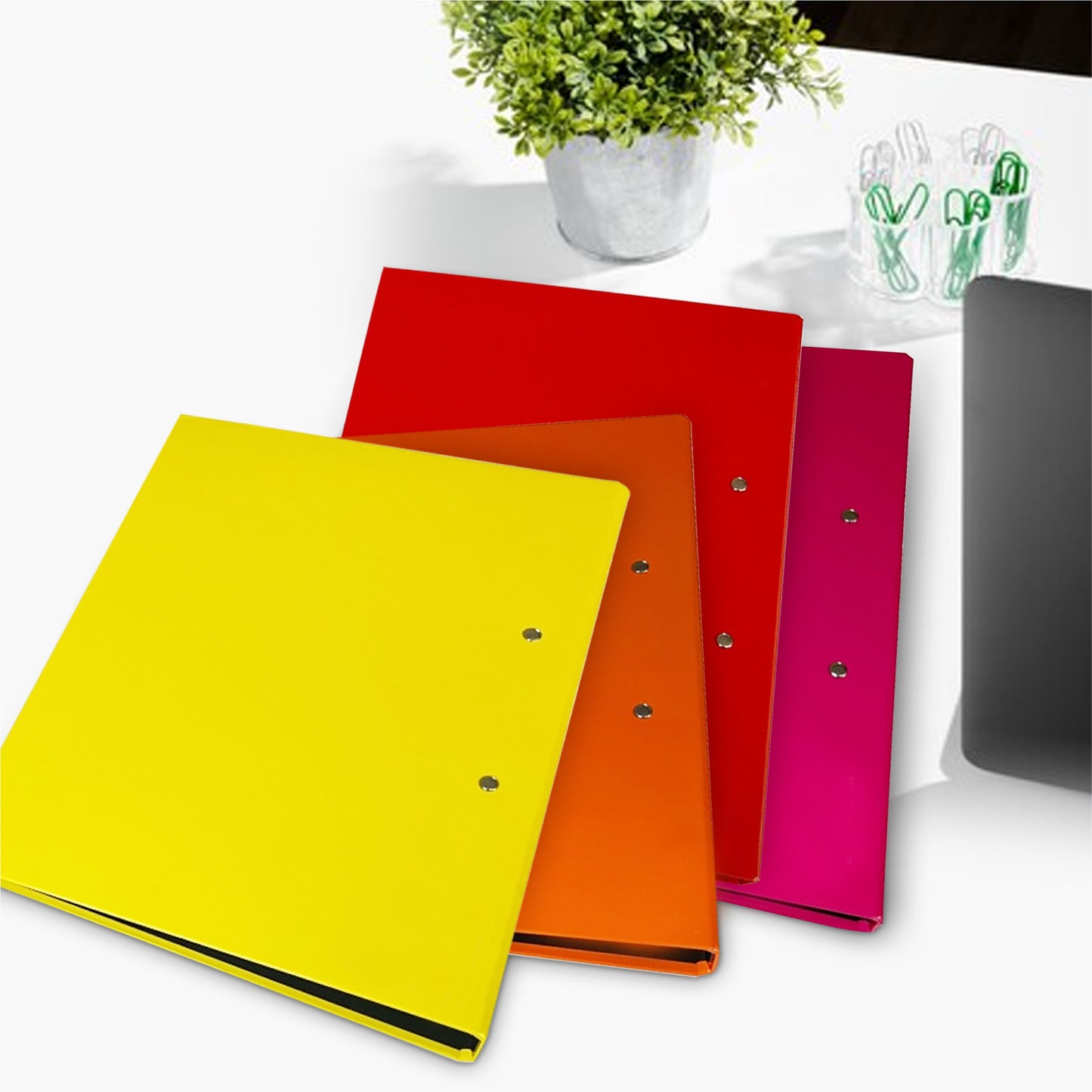 Orange A4 Clipboard Document Clamp File Folder