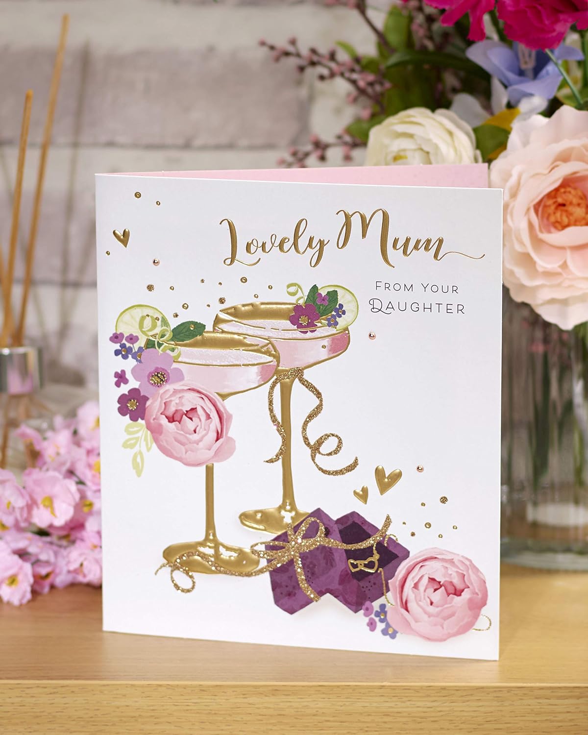 Card for Lovely Mum On Mother's Day from Your Daughter {DC}