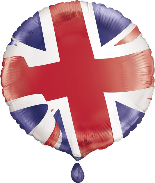 Union Jack Round Foil Balloon 18"