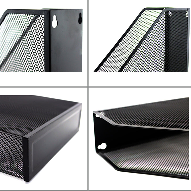 Wire Mesh Office Magazine Black Rack