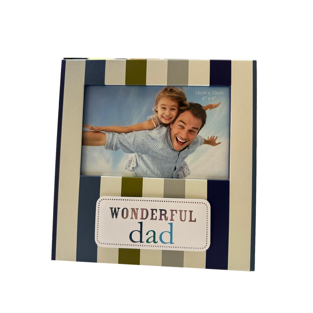 Wonderful Dad Bingham Juliana Picture Frame - 4" x 6" Photo