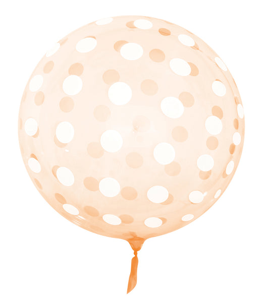 Orange Polka Dots 18" Vortex Balloon